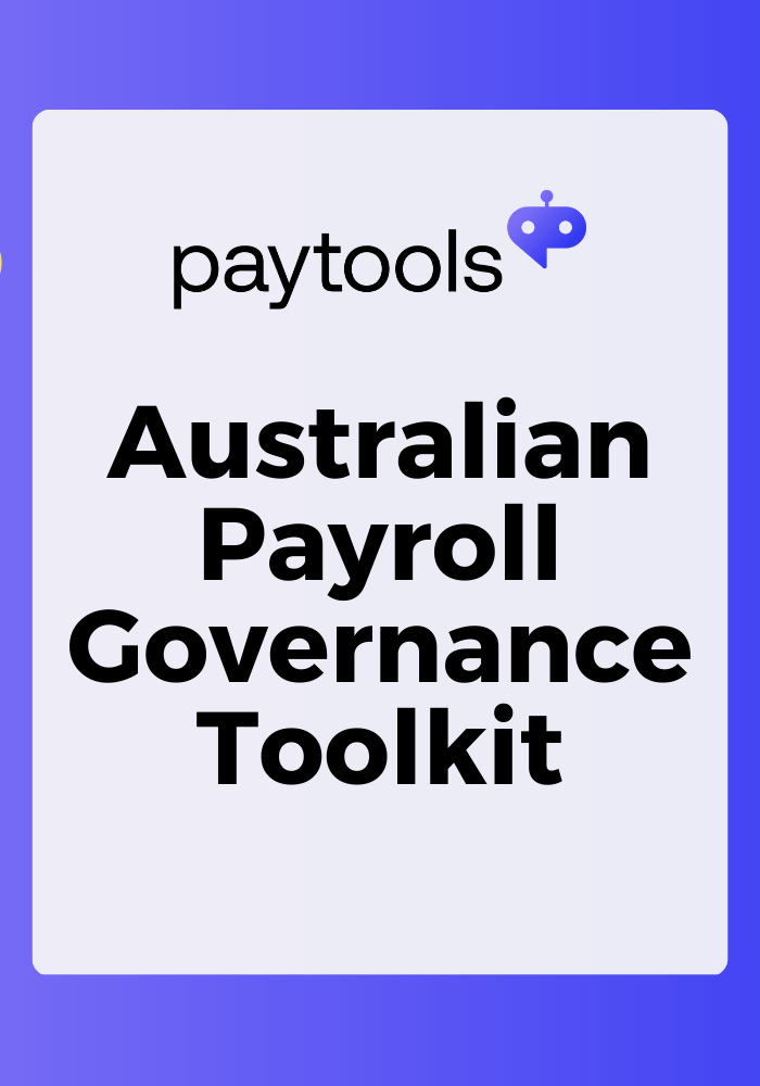 Australian Payroll Governance Toolkit cover