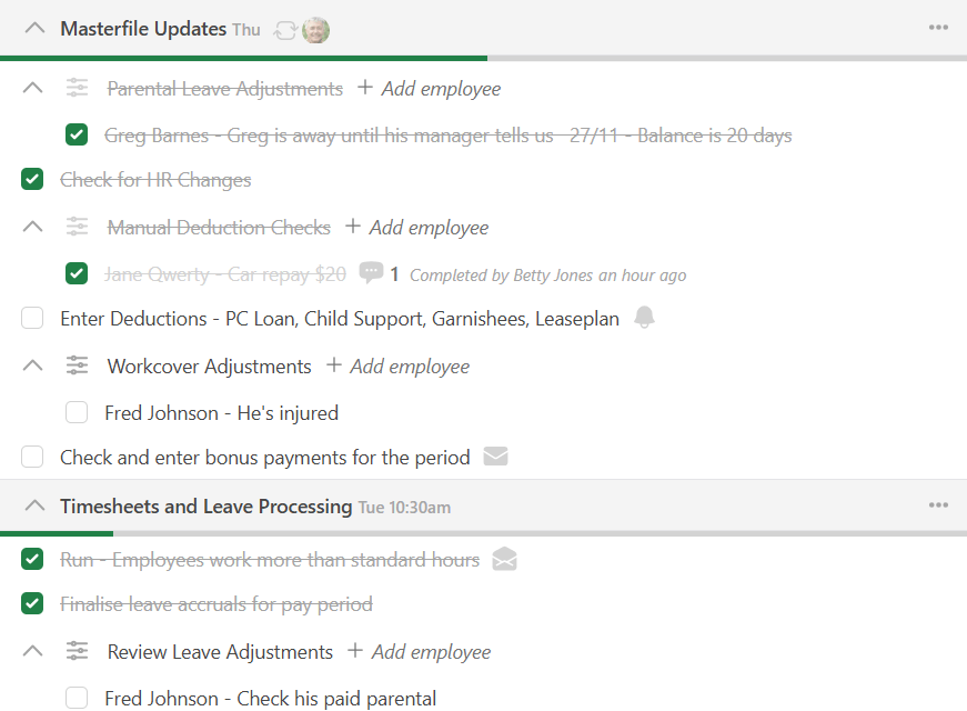 Paytools payroll processing view